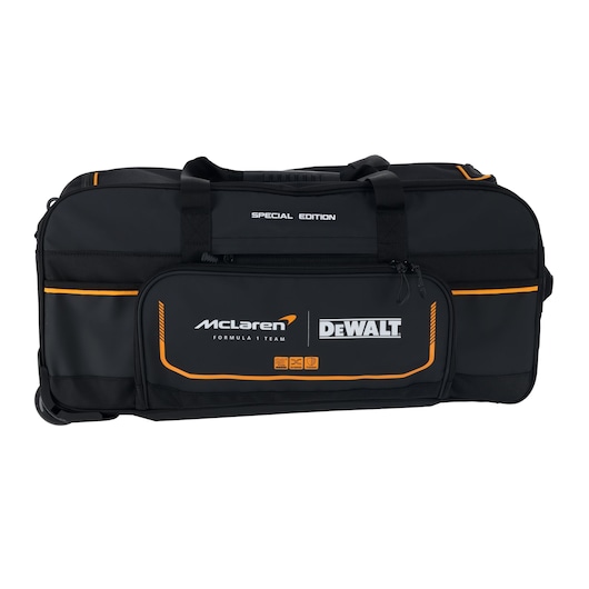 DEWALT McLaren special edition large tool bag for organized storage and easy transport.