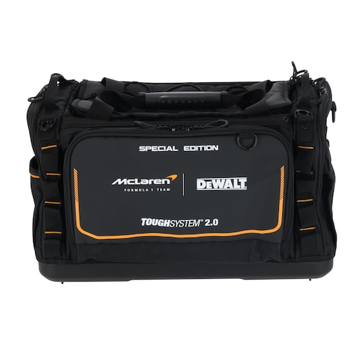 DEWALT TOUGHSYSTEM 2.0 tool bag special edition for organized tool storage and transport.